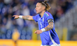 Elena Linari (C) of Italy is in action during the match between Italy and Japan in Como, I...
