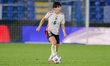 Toko Koga from Japan is in action during the match between Italy and Japan in Como, Italy,...
