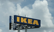 Ikea logo is seen in Round Rock, United States on October 23, 2025. 