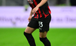 Davide Bartesaghi of AC Milan plays during the Serie A match between AC Milan and Pisa SC...