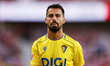 Efe Ugiagbe of Cadiz CF is in action during the La Liga Hypermotion match between Granada...