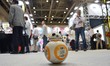 Takara Tomy's remote control "Star Wars" BB-8 droid is seen at the International Tokyo Toy...