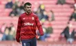 David Strelec of Middlesbrough warms up before the Sky Bet Championship match between Midd...
