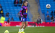 Ella Toone #10 of England participates in the pre-match warm-up during the International F...