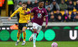 Jaidon Anthony of Burnley FC races forward during the Premier League match between Wolverh...