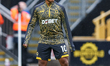 Jhon Arias of Wolverhampton Wanderers warms up during the Premier League match between Wol...