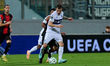 Olivier Custodio, captain of Lausanne-Sport, is in action during the UEFA Conference Leagu...