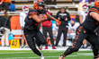 DAREION MURPHY (5) rushes the ball for the Princeton Tigers during an NCAA Football Champi...