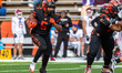 DAREION MURPHY (5) rushes the ball for the Princeton Tigers during an NCAA Football Champi...