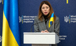 Minister of Energy of Ukraine, Svitlana Grynchuk, attends a joint news conference with Fed...