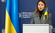 Minister of Energy of Ukraine, Svitlana Grynchuk, attends a joint news conference with Fed...