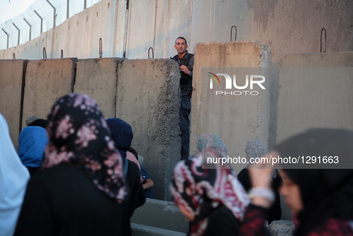 Crossing the Qalandia checkpoint 