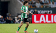 Hector Bellerin of Real Betis controls the ball during the La Liga EA Sports match between...