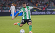 Aitor Ruibal of Real Betis makes a center to the area during the La Liga EA Sports match b...