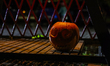 Halloween pumpkin decorations are seen in Gamla Linkoping, Sweden, on October 28, 2025. 