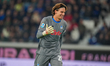 Marco Carnesecchi plays during the match between Atalanta BC and Milan in Serie A at New B...