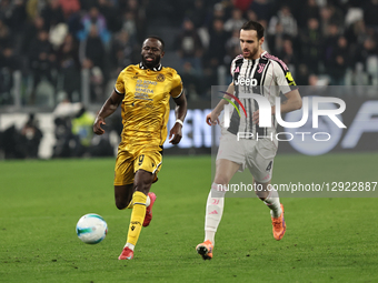 Keinan Davis participates in the Serie A 2025-2026 match between Juventus and Udinese in Torino, Italy, on October 29, 2025.  by Loris Roselli/NurPhoto