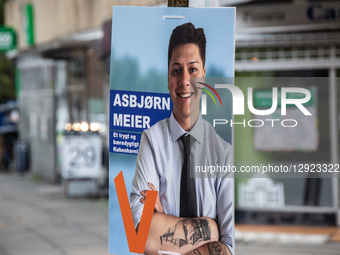 An election campaign poster for Asbjorn Meier of the Liberal Party is seen in Copenhagen, Denmark, on October 29, 2025. Municipal and region... by Kristian Tuxen Ladegaard Berg/NurPhoto