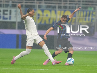 Marcus Thuram of FC Internazionale plays during the soccer match between FC Internazionale and ACF Fiorentina, MD9 of Serie A Enilive Italia... by Roberto Tommasini/NurPhoto