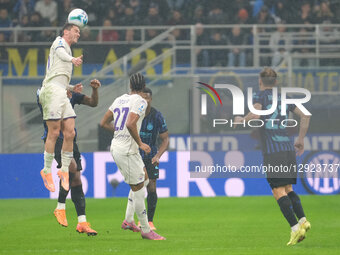 Robin Gosens of ACF Fiorentina hits the ball during the soccer match between FC Internazionale and ACF Fiorentina, MD9 of the Serie A Eniliv... by Roberto Tommasini/NurPhoto