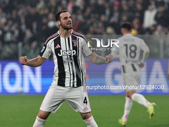 Federico Gatti participates in the Serie A 2025-2026 match between Juventus and Udinese in Torino, Italy, on October 29, 2025.  by Loris Roselli/NurPhoto