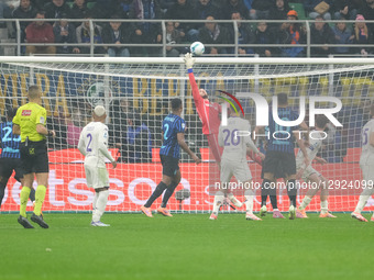 David de Gea of ACF Fiorentina keeps the ball during the soccer match between FC Internazionale and ACF Fiorentina, MD9 of the Serie A Enili... by Roberto Tommasini/NurPhoto