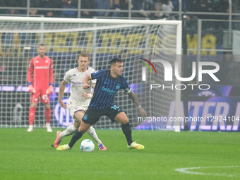 Lautaro Martinez of FC Internazionale carries the ball during the soccer match between FC Internazionale and ACF Fiorentina, MD9 of the Seri... by Roberto Tommasini/NurPhoto