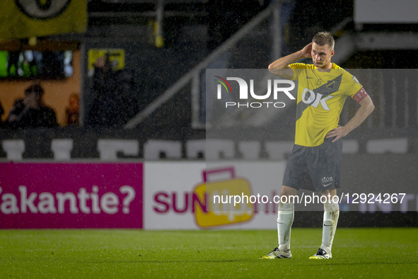 NAC Breda defender Boy Kemper plays during the match between NAC Breda and Heracles Almelo (cup) at the Rat Verlegh Stadium for the EuroJack... by EYE4images/NurPhoto