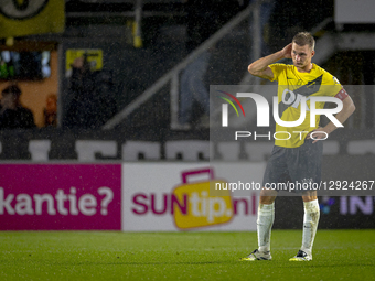 NAC Breda defender Boy Kemper plays during the match between NAC Breda and Heracles Almelo (cup) at the Rat Verlegh Stadium for the EuroJack... by EYE4images/NurPhoto
