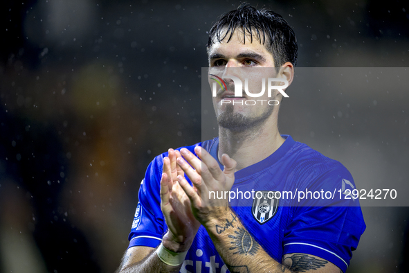 Heracles Almelo defender Ivan Mesik plays during the match between NAC Breda and Heracles Almelo (cup) at the Rat Verlegh Stadium for the Eu... by EYE4images/NurPhoto
