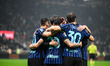 Hakan Calhanoglu of FC Inter celebrates after a goal during the Italian Serie A football m...