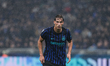 Francesco Pio Esposito of FC Internazionale participates in the Serie A football match bet...