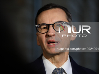 In Krynica-Zdroj, Poland, on October 29, 2025, Mateusz Morawiecki, former Prime Minister and Law and Justice MP, participates in a panel dis... by Klaudia Radecka/NurPhoto