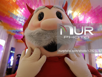 A special event featuring costumed characters takes place inside the Casa Simi Museum, the flagship store of Farmacias Similares in Mexico,... by Gerardo Vieyra/NurPhoto