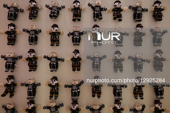 A special event featuring costumed characters takes place inside the Casa Simi Museum, the flagship store of Farmacias Similares in Mexico,... by Gerardo Vieyra/NurPhoto