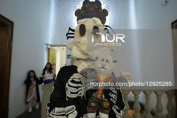 A special event featuring costumed characters takes place inside the Casa Simi Museum, the flagship store of Farmacias Similares in Mexico,... by Gerardo Vieyra/NurPhoto