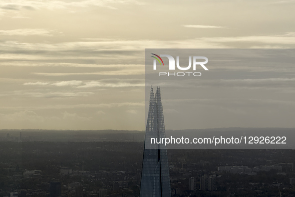 A general view of the capital is visible from the top floor of a skyscraper in the financial district known as ''The City'' in London, Engla... by Alberto Pezzali/NurPhoto