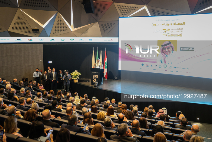 Lebanese President Joseph Aoun Opens The 21st Arab Media Forum In Beirut