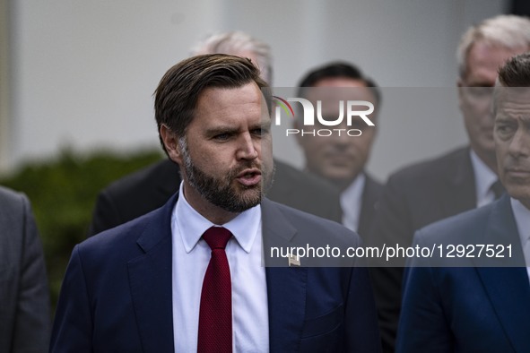 US Vice President JD Vance and U.S. Secretary of Transportation, Sean Duffy, come to the rural areas to discuss the government's stance on h... by Andrew Thomas/NurPhoto