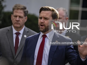 US Vice President JD Vance and U.S. Secretary of Transportation, Sean Duffy, come to the rural areas to discuss the government's stance on h... by Andrew Thomas/NurPhoto