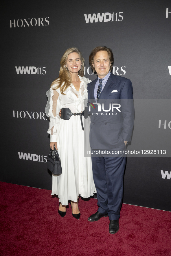 Lauren Bush Lauren and David Lauren attend the 2025 WWD Honors at Cipriani South Street in New York, New York, USA, on October 28, 2025. 