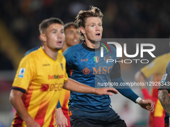 Scott McTominay of SSC Napoli plays during the Serie A match between US Lecce and SSC Napoli in Lecce, Italy, on October 28, 2025.  by Gabriele Maricchiolo/NurPhoto
