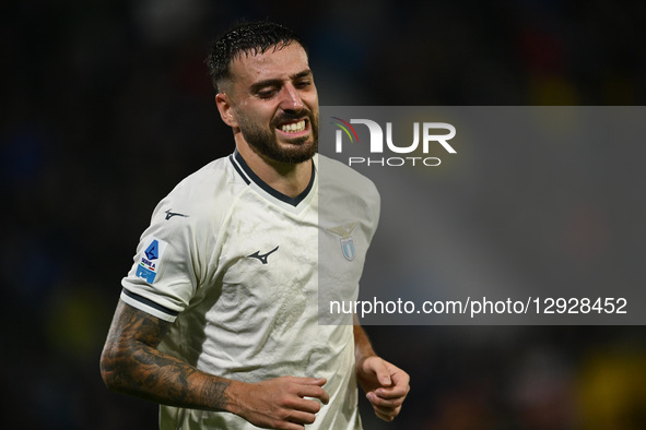 Mario Gila of S.S. Lazio is in action during the 9th day of the Serie A Championship between Pisa S.C. 1909 and S.S. Lazio at the Arena Gari... by Domenico Cippitelli/NurPhoto