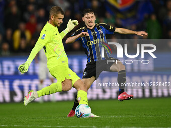 Ivan Provedel of S.S. Lazio is in action during the 9th day of the Serie A Championship between Pisa S.C. 1909 and S.S. Lazio at the Arena G... by Domenico Cippitelli/NurPhoto