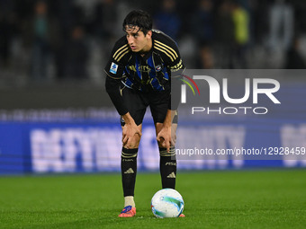 Samuele Angori of Pisa S.C. 1909 is in action during the 9th day of the Serie A Championship between Pisa S.C. 1909 and S.S. Lazio at the Ar... by Domenico Cippitelli/NurPhoto