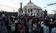 A view of the Palacio de Bellas Artes and the street in Mexico City, Mexico on October 30,...