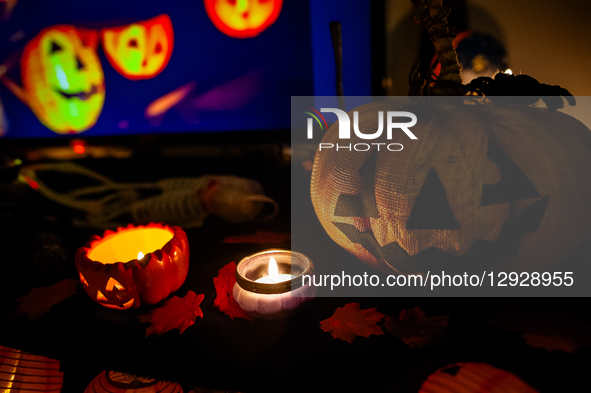 This Halloween tradition becomes increasingly popular among Dutch people in Nijmegen, Netherlands, on October 30, 2025.  by Romy Arroyo Fernandez/NurPhoto