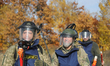War veterans undergo humanitarian demining training in Kyiv, Ukraine, on October 30, 2025....