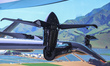 Close up at the rotor engine and the propellers of the Archer Midnight electric vertical t...