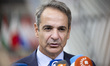 Prime Minister of Greece Kyriakos Mitsotakis attends the European Council Summit and Euro...